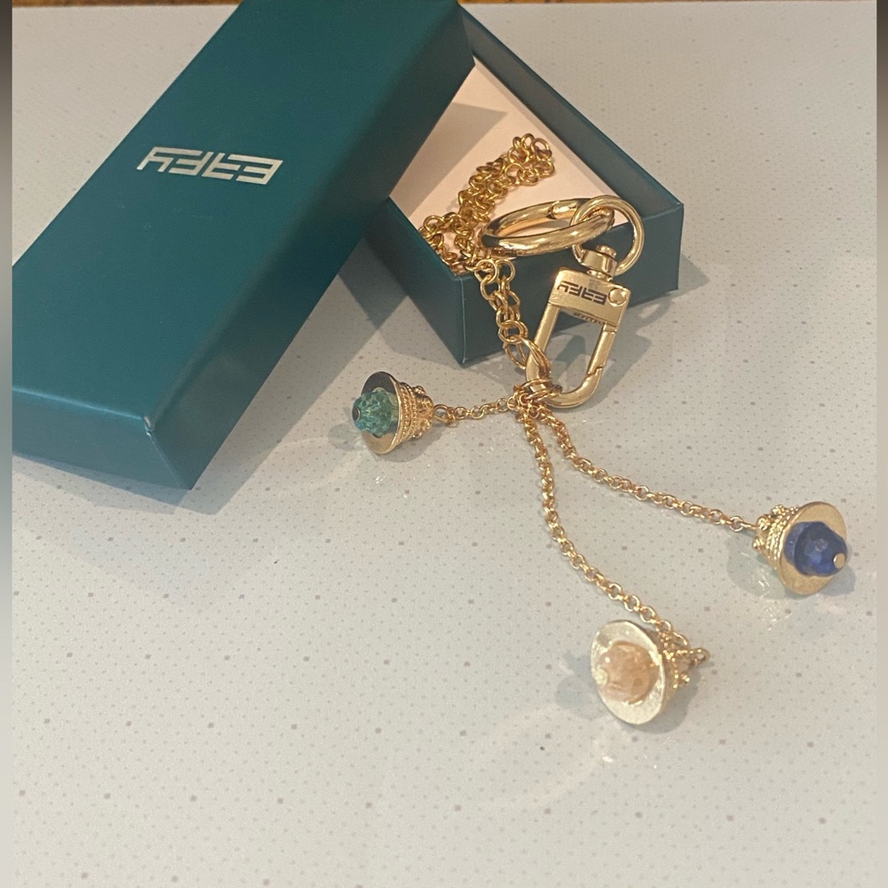 NIB Effy Bells Handbag Charms - 3 charm set.